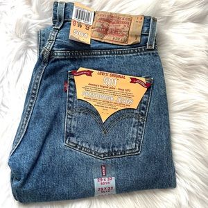 LEVI’S•501 red tag preshrunk cotton original jeans 29x32 NWT